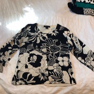 VGUC Venue Black and Beige Cardigan sz L